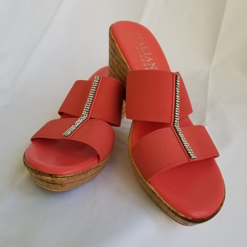 Women's Coral High-heeled Wedge Sandals